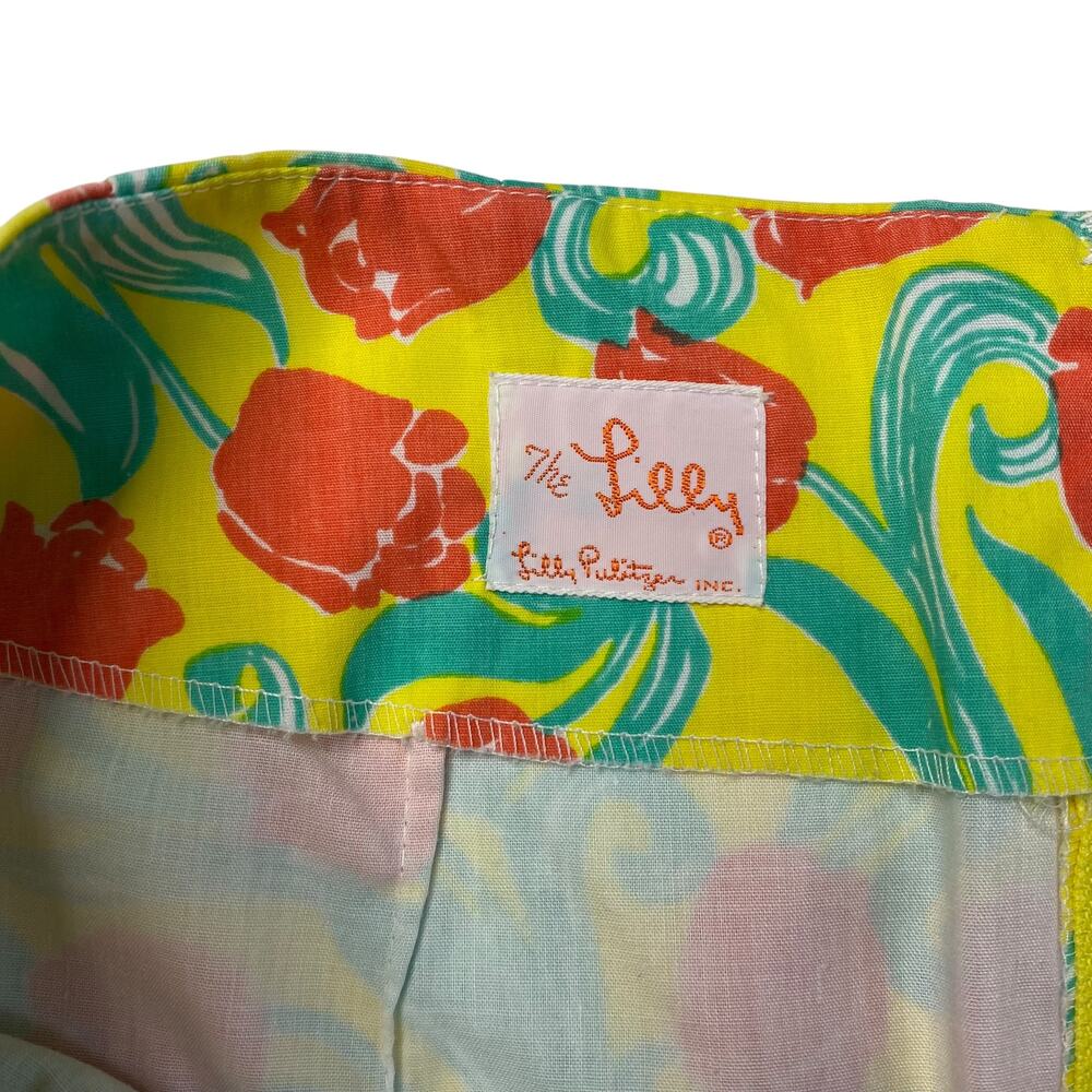 Vintage 60's Lilly Pulitzer A-Line‎ Mini Skirt Women's Small Floral Retro Roses - Picture 3 of 5